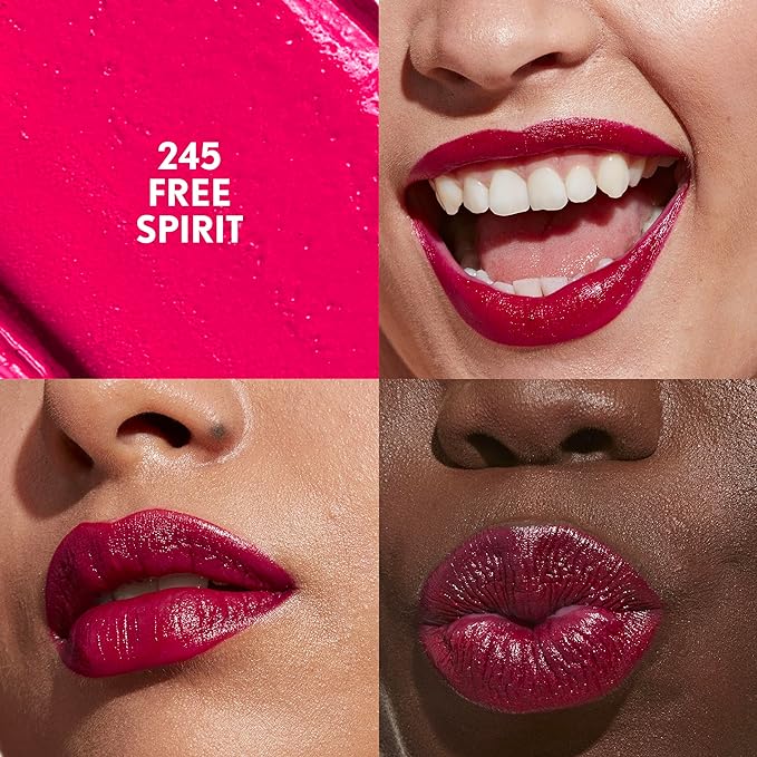 COVERGIRL Clean Lip Color, Free Spirit, Satin Finish, Squalane, Avocado & Aloe, Carmine-Free, Non-Drying, 0.12oz