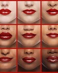 Oulac Red Lipstick Christmas Gifts for Women - Metallic 3D Shine Lightweight Hydrating Formula, High Impact Lip Color, Full Coverage Lip Makeup, Cherry Bomb(12)