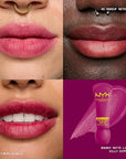NYX PROFESSIONAL MAKEUP Smushy Matte Lip Balm, Tinted Lip Moisturizer with Soft, Matte Finish - Silly Sippin' (Deep Purple)