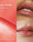 Melixir Vegan Lip Butter (12 Colors), Hydrating Tinted Lip Balm Stick, Bee-Free, Petrolatum-Free, Plant-Based, Moisturizes Dry & Chapped Lips With Shea Butter, Sheer, Natural Finish - #02 Nudy Rose