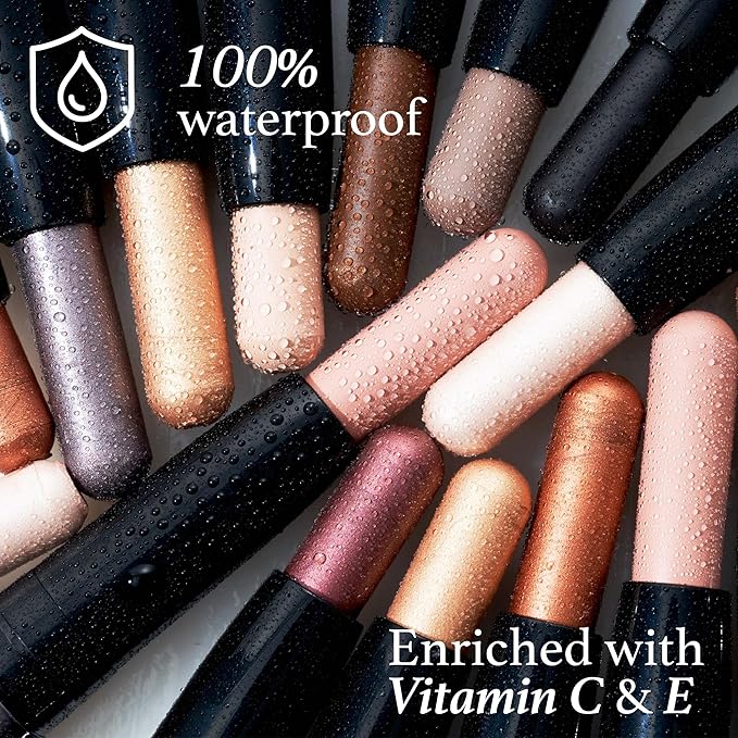 Julep Eyeshadow 101 Cream to Powder Waterproof Eyeshadow Stick, Midnight Blue Shimmer