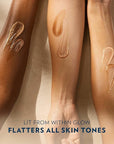 Vaseline Glazed and Glisten Golden Hour Body Gel Oil Glow Vanilla Cocoa Shimmering with Ultra-Hydrating Lipids and 100% Pure Cocoa Butter, 6.8 Oz