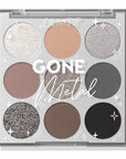 ColourPop Eyeshadow Palette - Eye Makeup Palette with Matte, Metallic, Matte Sparkle & Glitter Finishes - High-Pigment Eye Makeup with a Long-Wearing Formula - Gone Metal (0.3 oz)
