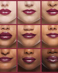 Oulac Burgundy Lipstick for Women with Metallic 3D Shine Lightweight Hydrating Formula, High Impact Lip Color, Vegan Beauty, Full Coverage Lip Makeup, Christmas Gifts for Women, Love Particle(03)