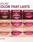 COVERGIRL Outlast All-Day, 015 Epic, Lip Color, 24-Hour Wear, Hydrating Balm, Kiss-Proof, Moisturizing, Vegan Formula, 0.07oz/0.08oz