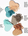 Pacifica Eyeshadow Palette – Waikiki Mineral Eyeshadow, Blendable Shimmer & Matte Shades w/Velvet Matte, Shimmer & Metallic, Cocoa Butter Infused, Talc-Free, Vegan & Cruelty-Free, 0.24 oz 10 Shades
