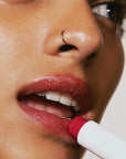 Melixir Vegan Lip Butter (12 Colors), Hydrating Tinted Lip Balm Stick, Bee-Free, Petrolatum-Free, Plant-Based, Moisturizes Dry & Chapped Lips With Shea Butter, Sheer, Natural Finish - #03 Red Velvet