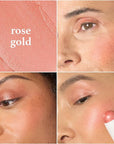 Julep Skip The Brush Cream to Powder Blush Stick - Rose Gold - Blendable and Buildable Color - 2-in-1 Blush and Lip Makeup Stick