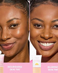 COVERGIRL Clean Fresh Nourishing Skin Tint, 510 Porcelain, Liquid Foundation, Dewy Finish, Infused with Coconut & Aloe, Vegan Formula