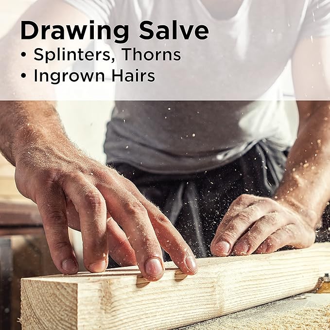 Hyland's PRID Drawing Salve, Topical Skin Irritation Relief, For Splinters, Thorns, Ingrown Hairs, Itch Relief for Bug Bites, Boils, Minor Cuts and Scrapes, 18 Grams