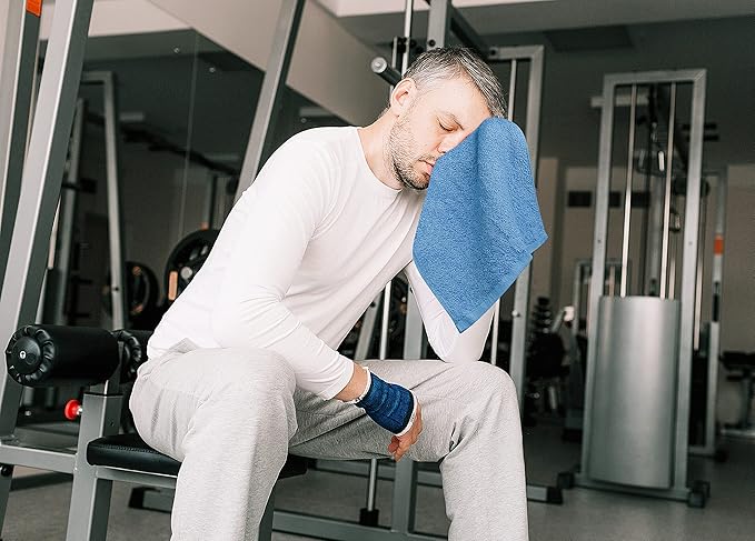 Utopia Towels 24 Pack Cotton Washcloths Set, 100% Ring Spun Cotton, Premium Quality Flannel Face Cloths, Highly Absorbent and Soft Feel Fingertip Towels, Electric Blue