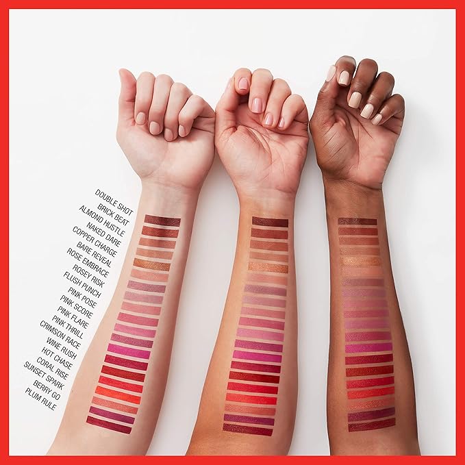 Maybelline Color Sensational Lipstick, Lip Makeup, Cream Finish, Hydrating Lipstick, Nude, Pink, Red, Plum Lip Color, Bare Reveal, 0.15 oz; (Packaging May Vary)