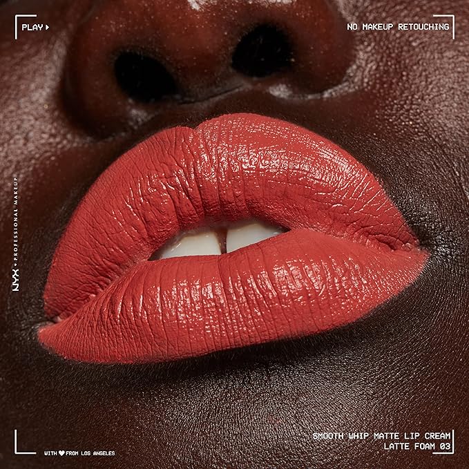 NYX PROFESSIONAL MAKEUP Smooth Whip Matte Lip Cream, Long Lasting, Moisturizing, Vegan Liquid Lipstick - Latte Foam (Pinky Mauve)