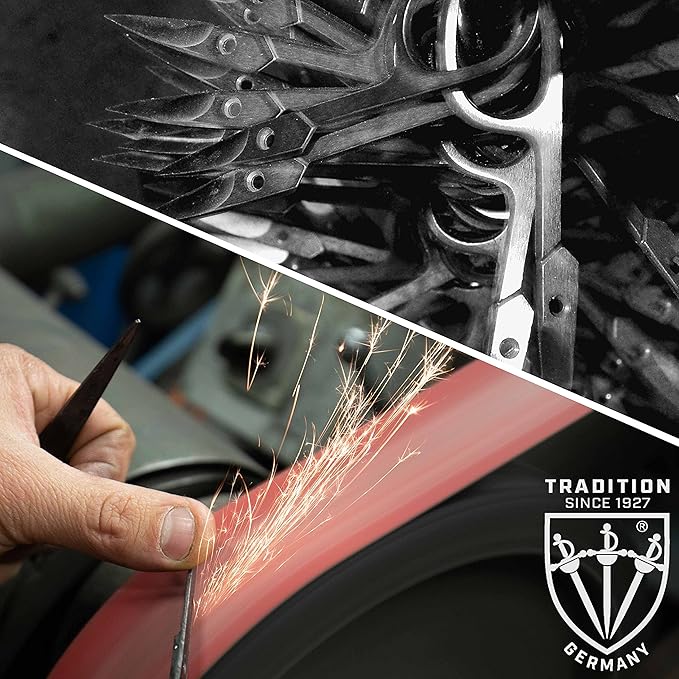 3 Swords Germany - brand quality 12 piece manicure pedicure grooming kit set for professional finger & toe nail care scissors clipper fashion leather case in gift box, Made by 3 Swords (00798)