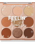 ColourPop Eyeshadow Palette - Eye Makeup Palette with Matte, Metallic, Matte Sparkle & Glitter Finishes - High-Pigment Eye Makeup with a Long-Wearing Formula - Feelin' Toasty (0.3 oz)