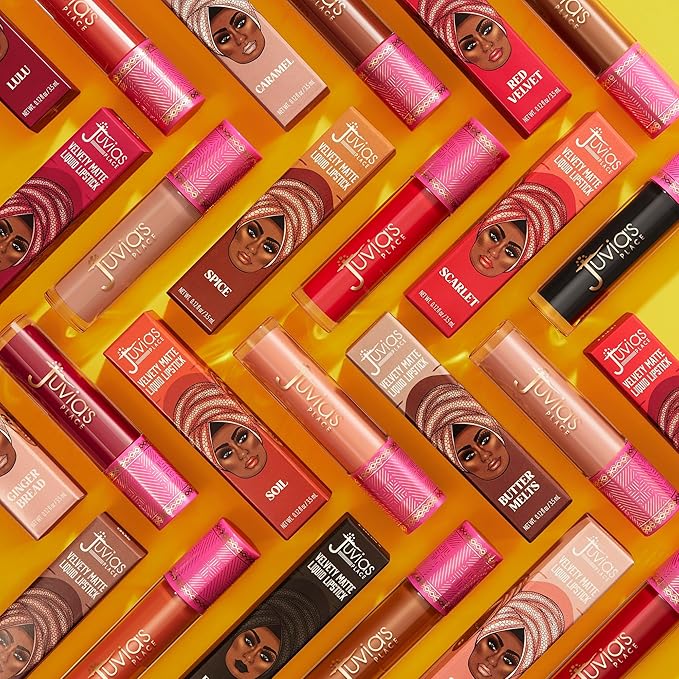 Juvia's Place Velvety Matte Liquid Lipstick Butter Melts - Hydrating, Long-Wearing, Velvety Soft & Feather Light - Hyperpigmented Creamy Matte Lipstick for Women