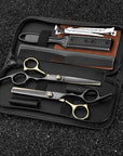 Hair Cutting Scissors Kit, Fcysy Professional Barber Shears Set with Hair Scissors Thinning Shears, Tijeras para Cortar Cabello Haircutting Sheers Hair Cut Blending Salon Scissor for Men Women Pet