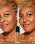 Milani Conceal + Perfect 2-in-1 Foundation + Concealer for a Flawless Complexion, Under Eye Corrector, Cover Redness and Imperfections, Waterproof and Sweatproof - Amber