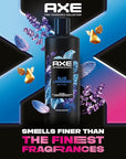 AXE Fine Fragrance Collection Body Wash For Men Blue Lavender 4 Count 12h Refreshing Scent Shower Gel Infused with Lavender, Mint, and Amber Essential Oils 18 oz
