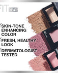Maybelline Fit Me Blush, Lightweight, Smooth, Blendable, Long-lasting All-Day Face Enhancing Makeup Color, Buff, 1 Count (Pack of 4)