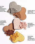Pacifica Eyeshadow Palette – Malibu Mineral Eyeshadow, Blendable Neutral Shades with Velvet Matte, Shimmer & Metallic, Cocoa Butter Infused, Talc-Free, Vegan & Cruelty-Free, 0.24 oz (10 Shades)