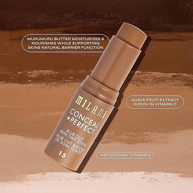 Milani Conceal + Perfect - Skin Tint Stick, Blur Out Tinted Moisturizer Makeup, Shade 11