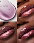 L'Oreal Paris Plump Ambition pH Hyaluron Lip Oil, Color Shifting Lip Tint with 24HR Hydration, Volumizing Shine and Lasting Color, 090 pH Berry Noir