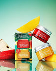 Farmacy Plump + Shine Lip Smoothie Duo - Peptide Lip Balm - Lip Moisturizer & Plumper with Vitamin C - Apple & Mango with High Gloss Finish