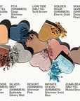Pacifica Eyeshadow Palette – Malibu Mineral Eyeshadow, Blendable Neutral Shades with Velvet Matte, Shimmer & Metallic, Cocoa Butter Infused, Talc-Free, Vegan & Cruelty-Free, 0.24 oz (10 Shades)