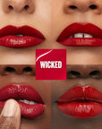 Maybelline Super Stay Vinyl Ink Longwear No-Budge Liquid Lipcolor Makeup, Highly Pigmented Color and Instant Shine, Wicked, Cool Red Lipstick, 0.14 fl oz, 1 Count