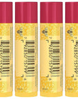 Burt's Bees Lip Balm - Pomegranate, Lip Moisturizer With Responsibly Sourced Beeswax, Tint-Free, Natural Origin Conditioning Treatment, 4 Tubes, 0.15 oz.