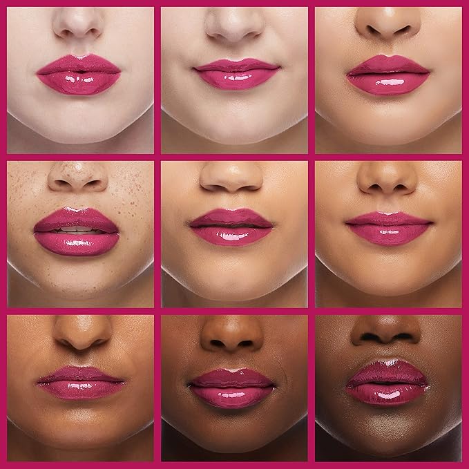 Rimmel Stay Glossy Lip Gloss, Pop Fizz Pink, 0.18 Fl Oz (Pack of 2)