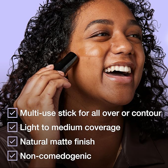 Maybelline Fit Me Shine-Free + Balance Foundation Stick, Multi-Use Face Makeup and Contour Stick For Natural, Matte Coverage, Buff Beige, 1 Count