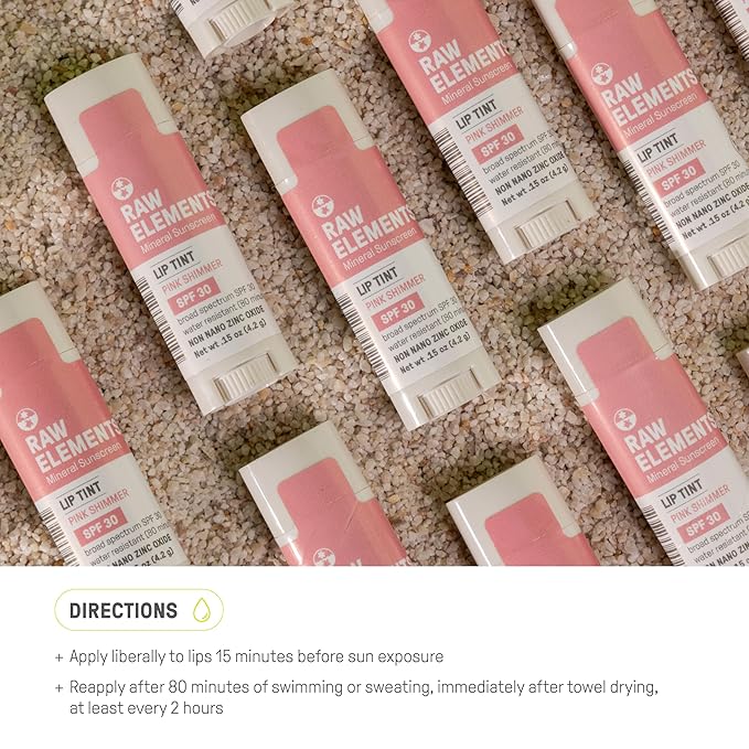 Raw Elements Organic Pink Lip Shimmer