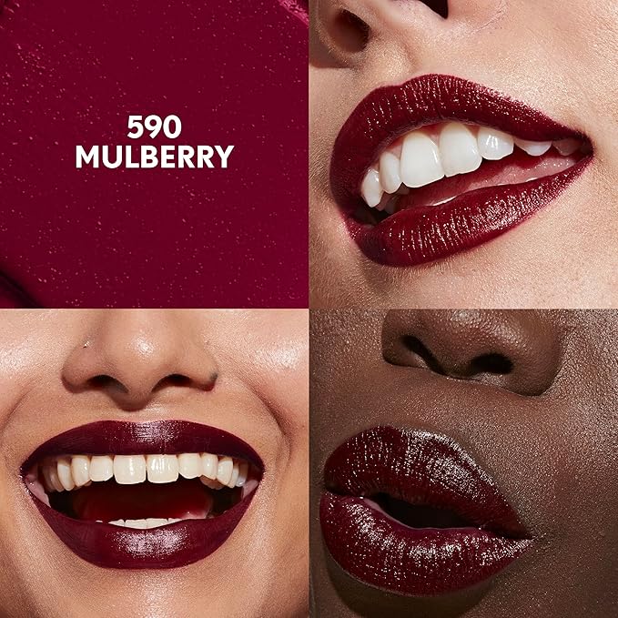 COVERGIRL Clean Lip Color, Mulberry, Satin Finish, Squalane, Avocado & Aloe, Carmine-Free, Non-Drying, 0.12oz