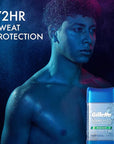 Gillette Antiperspirant and Deodorant for Men, 72hr Sweat & Odor Protection, Long Lasting Freshness, Anti-White Mark Technology, Clear Gel, Wild Rain Scent, 3.8 oz (Pack of 2)