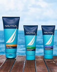 Nautica Grooming 3 Piece Gift Set, Notes of Grapefruit, Lavender, and Wood, Men's Fragrance, Long Lasting, Everyday Fragrance