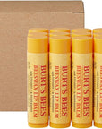 Burt's Bees Lip Balm - Original Beeswax 12 Count Pack in Bulk, Lip Moisturizer With Responsibly Sourced Beeswax, Tint-Free, Natural Origin Conditioning Treatment, 12 Tubes, 0.15 oz