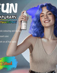 Temporary Hair Color Spray for Adults & Kids - Instant Blue Dye Alternative | Non-Sticky, Washable & Gentle Formula | Party, Halloween, Costume Makeup (150 ml)