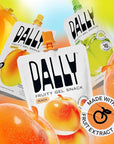 Dally Peach Drinkable Konjac Jelly (10 Pouches) – 10-Calorie, Zero Sugar Korean Fruit Snack – Prebiotics & Postbiotics for Skin, Immune & Weight Management