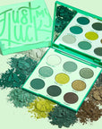 ColourPop Just My Luck Green Eyeshadow Palette - Green & Neutral Eyeshadow Palette with Matte & Metallic Finishes - High-Pigment Eye Makeup with a Long-Wearing Formula (0.3 oz)