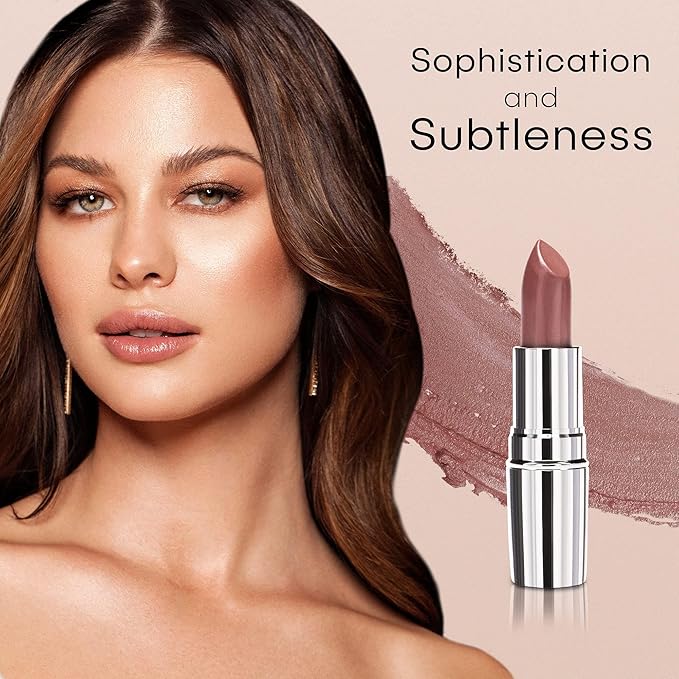 Nude Envie - Lipstick - Creamy & Long-Lasting Finish - Velvety Texture & Easy Application - Luxury Hydration - With Shea Butter, Vitamin E & Jojoba Oil - Vegan, Paraben-Free & Cruelty-Free - Intuition