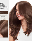 Revlon ColorSilk Tone + Gloss + Care Demi Permanent Hair Color, Dye Kit with Leave-In Scalp and Haircare Serum, 2x Shinier, 4x Stronger, 6 Light Brown, 4.5 fl oz