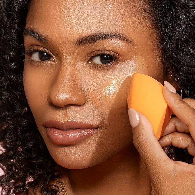 Real Techniques Ultimate Makeup Sponge Trio, Makeup Blending Sponges, For Liquid, Cream, & Powder Products, Powder & Foundation Sponges, Mini Makeup Sponge, Latex-Free Foam, Travel-Friendly, 3 Count