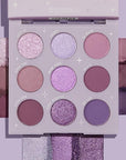 ColourPop Eyeshadow Palette - Eye Makeup Palette with Matte, Metallic, Matte Sparkle & Glitter Finishes - High-Pigment Eye Makeup with a Long-Wearing Formula - Plum Szn (0.3 oz)