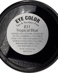 Tropical Classic Blue Shimmering Pressed Powder Single Vegan Eyeshadow; Talc, Paraben & Cruelty Free
