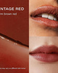 Melixir Vegan Lip Butter (12 Colors), Hydrating Tinted Lip Balm Stick, Bee-Free, Petrolatum-Free, Plant-Based, Moisturizes Dry & Chapped Lips With Shea Butter, Sheer, Natural Finish - #18 Vintage Red