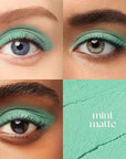 Julep Eyeshadow 101 Cream-to-Powder Waterproof Shadow Stick – Mint Matte – Long-Lasting, Crease-Proof, Cool-Toned Pastel Green Matte Cream Eyeshadow with Built-in Smudger