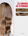 Revlon ColorSilk Tone + Gloss + Care Demi Permanent Hair Color, Dye Kit with Leave-In Scalp and Haircare Serum, 2x Shinier, 4x Stronger, 6G Light Golden Brown, 4.5 fl oz