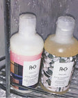 R+Co | Travel Size | Dallas Biotin Shampoo and Conditioner Set | TSA Approved | Weightless Hydration + Strengthens + Enhances Shine | Sulfate-Free + No Parabens | Color Safe | Set of 2